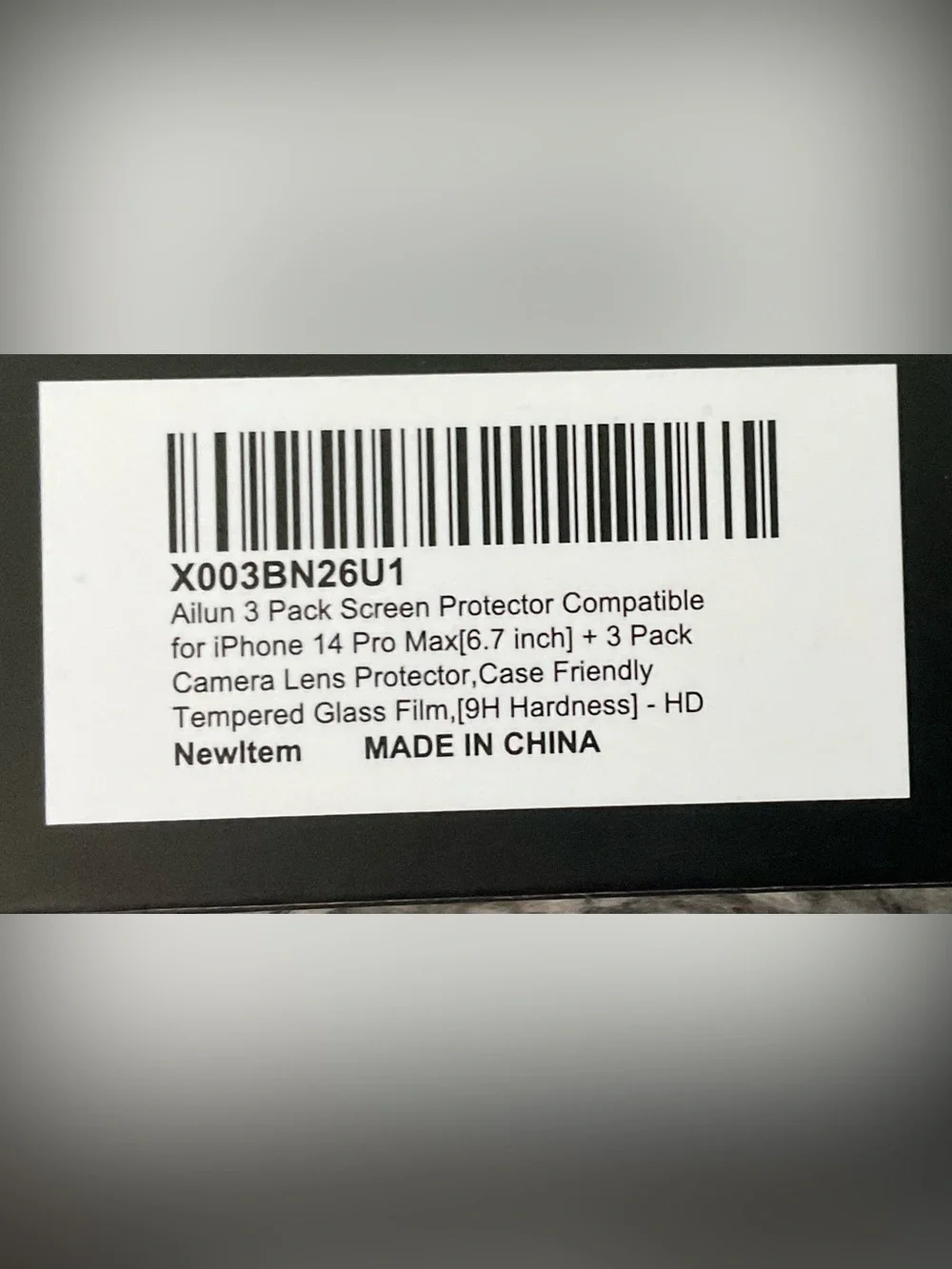 Ailun Black and Yellow Tempered Glass Screen Protector Kit